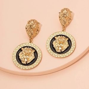 Lion Head Earrings